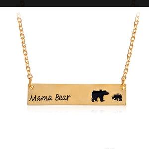 Brand New Mama Bear , Gold Pendant Necklaces